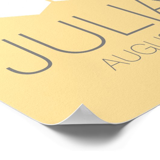 Sweet Honey Bee Guestbook Poster - WÄHLENFARBE (Ecke)