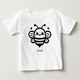 Sweet Honey Bee - Kawaii Kinderzimmer Line Art Baby T-shirt
