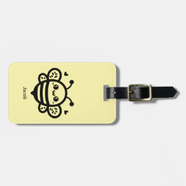 Sweet Honey Bee - Kawaii Kinderzimmer Line Art Gepäckanhänger