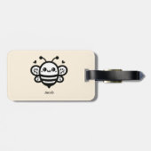 Sweet Honey Bee - Kawaii Kinderzimmer Line Art Gepäckanhänger (Rückseite horizontal)