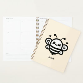 Sweet Honey Bee - Kawaii Kinderzimmer Line Art Planer