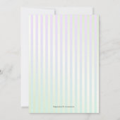 Sweet Honey Bee Tea Cupcake Baby Showroom Einladung (Rückseite)