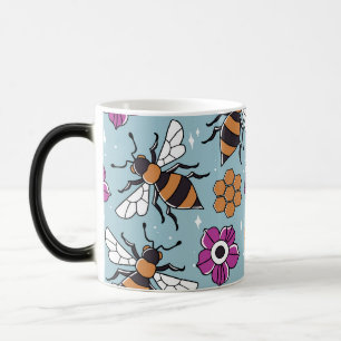 Sweet Honey Bees Pattern Verwandlungstasse