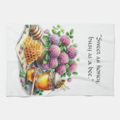 Sweet Honey Besy Bee Red Clover Kitchen Handtücher (Horizontal)