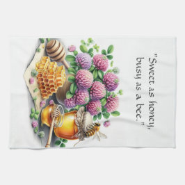 Sweet Honey Besy Bee Red Clover Kitchen Handtücher
