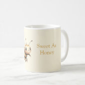 Sweet Honey Cute Happy Bee Kaffeetasse (VorderseiteRechts)