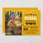 Sweet Honey Tropfen Niedlich Bee Birthday Party Einladung (Vorne/Hinten)