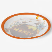 Sweet Honeybee Baby Dusche Pappteller (Schrägansicht)