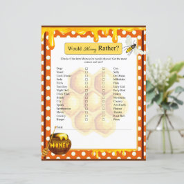 Sweet Honeybee Baby Dusche würde Mommy eher Spiel