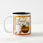 Sweet Honeybee Baby Dusche Zweifarbige Tasse (Links)