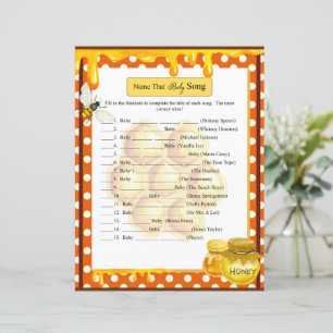 Sweet Honeybee Baby Shower Baby Song Game