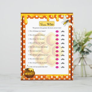 Sweet Honeybee Baby Shower rät, wer spielt