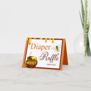 Sweet Honeybee Babydusche Windelwanne abziehen Karte