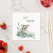 Sweet Hoppy Oaster Bunny Watercolor Serviette (Beispiel)