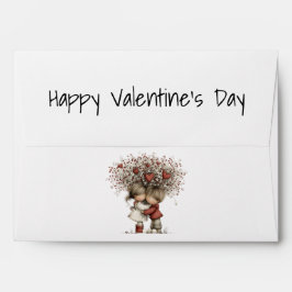 Sweet Hugging Sweethearts Valentine Card