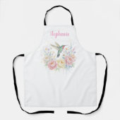 Sweet Hummingbird Floral Apron Schürze (Vorderseite)