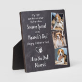 Sweet Hund Vater Personalisiert Vatertag Haustier  Fotoplatte (Vorderseite)