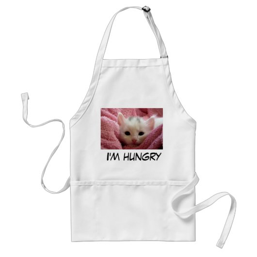 Sweet hungrig Kitten Schürze (Vorne)