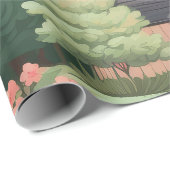 Sweet Hütte in Woods Gift Wrap Paper Geschenkpapier (Rolleneckpunkt)