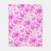 Sweet Hütte Lila und Rosa Weihnachten Fleecedecke (Vorderseite)