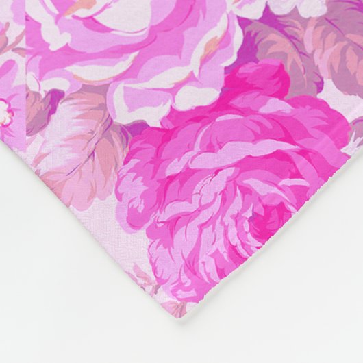 Sweet Hütte Lila und Rosa Weihnachten Fleecedecke (Ecke)