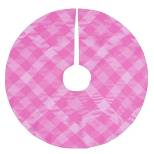 Sweet Hütte Lila und Rosa Weihnachten Polyester Weihnachtsbaumdecke