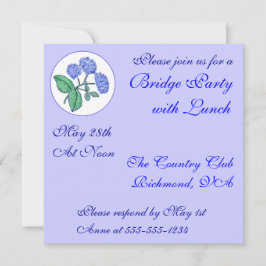 Sweet Hydrangea Bridge Party Einladung