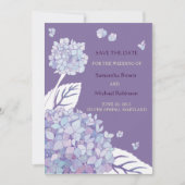 Sweet Hydrangeas Hochzeit speichern das Datum Einl Save The Date (Vorderseite)