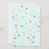 Sweet Ice Cream Birthday Einladung (Rückseite)