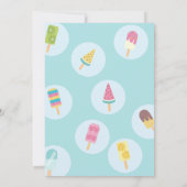 Sweet Ice Cream Birthday Einladung (Rückseite)