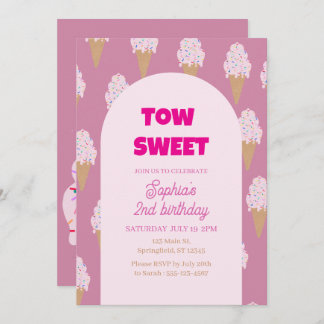Sweet Ice Cream Birthday Einladung
