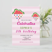 Sweet Ice Cream Birthday Einladung (Stehend Vorderseite)