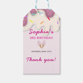 Sweet Ice Cream Birthday Geschenkanhänger