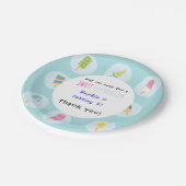 Sweet Ice Cream Birthday Pappteller (Schrägansicht)