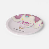 Sweet Ice Cream Birthday Pappteller (Schrägansicht)