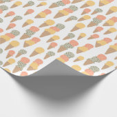 Sweet Ice Cream Cones Pastellmuster Geschenkpapier (Ecke)
