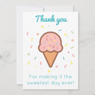 Sweet Ice Cream Dankeschön Karte