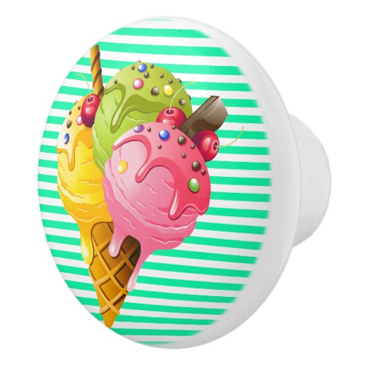 Sweet Ice Cream Drawer Puls Keramikknauf (Rechts)