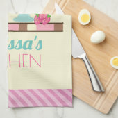 Sweet Ice Cream Sundae & Strawberry Float Geschirrtuch (Viertel Falte)