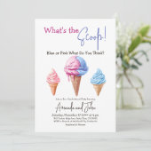 Sweet Ice Cream, was das Scoop Gender offenbart Einladung (Stehend Vorderseite)