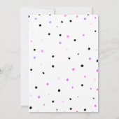 Sweet Ice Creme Regenbogenfarben, Einladung (Rückseite)