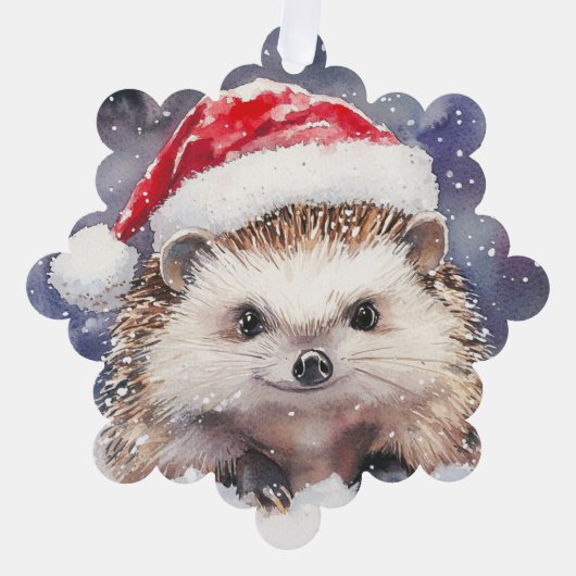 Sweet Igel Paper Ornament Card Karte (Vorderseite)