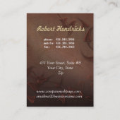 Sweet Indulgence Business Card für Chocolatiers Visitenkarte (Rückseite)