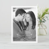 Sweet Initials EDITABLE COLOR Foto Einladung (Stehend Vorderseite)