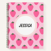 Sweet Inspiration: Personalisierte Erdbeere Notizblock (Vorderseite)