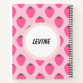 Sweet Inspiration: Personalisierte Erdbeere Notizblock (Rückseite)