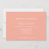 Sweet Introduction EDITABLE COLOR Wedding Announce Dankeskarte (Rückseite)