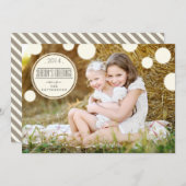 Sweet Ivory Dots Jahresgrusskarte Feiertagskarte (Vorne/Hinten)