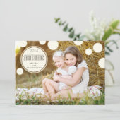 Sweet Ivory Dots Jahresgrusskarte Feiertagskarte (Stehend Vorderseite)