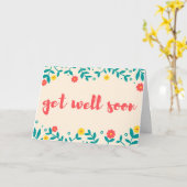 Sweet Ivory Floral bald wieder gut Gruß Karte (Gelbe Blume)